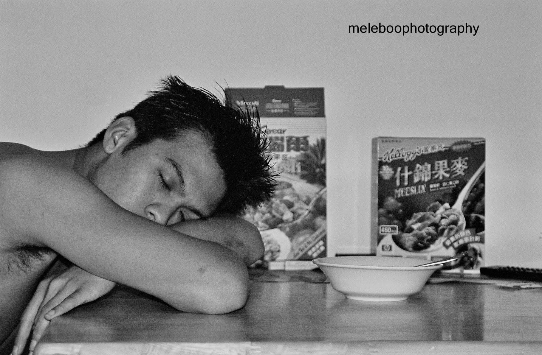 Deric napping
